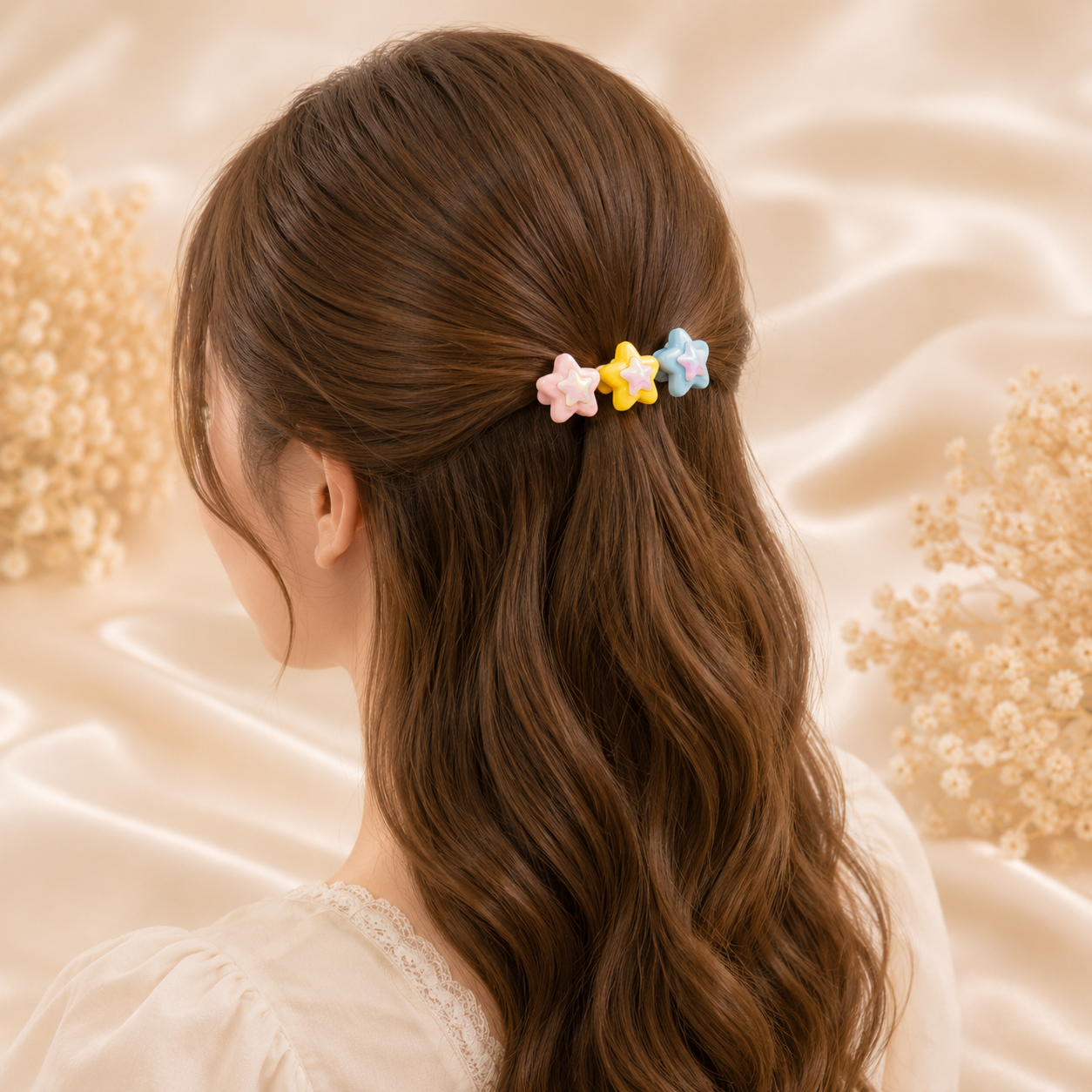 Star Snap Hair Clips – Set of 3